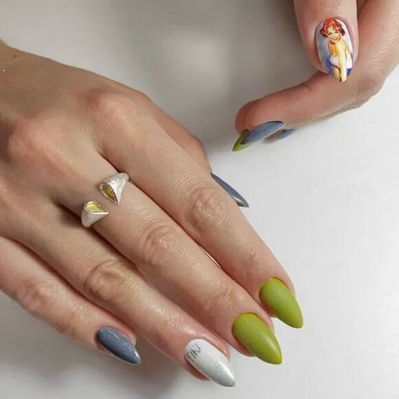 14K gold plated chain and 925 Glaucia Ring by Karma Lotus - Picture 4 of 5